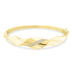 Load image into Gallery viewer, 14ct Volute Design Gold Cuff Bracelet