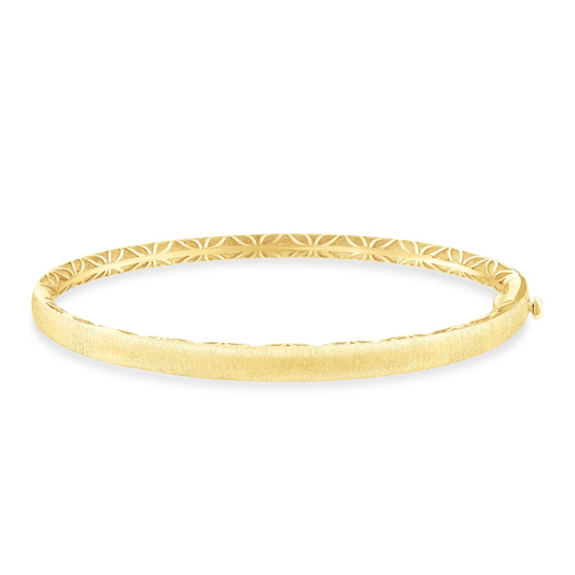 14ct Cirrus Design Yellow Gold Cuff Bracelet