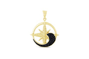 14ct Kutup Yildizi Design Gold Pendant (Chain Not Included)