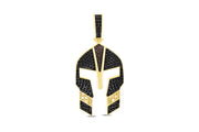 14ct Siyah Stone Set Migfer Gold Pendant (Chain Not Included)