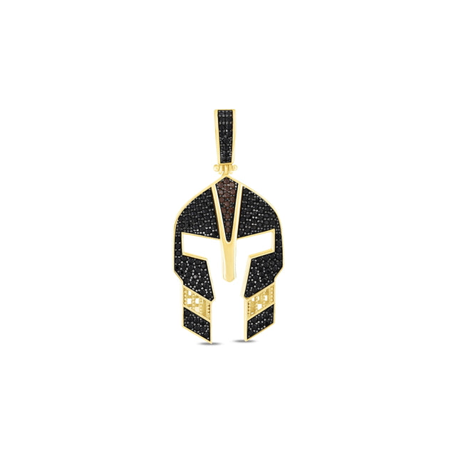 14ct Siyah Stone Set Migfer Gold Pendant (Chain Not Included)