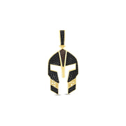 14ct Siyah Stone Set Migfer Gold Pendant (Chain Not Included)