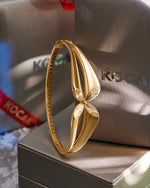 Load image into Gallery viewer, 14ct Isiltili Design Jasmin Cuff Gold Bracelet