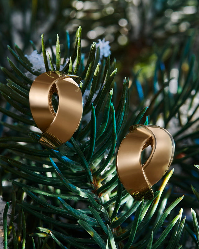14ct Santa Design Gold Earrings