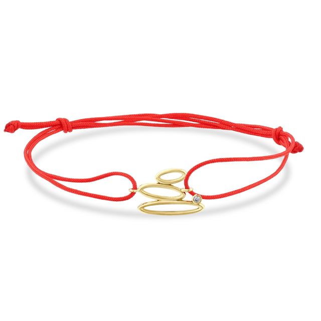 14ct Akis Design Gold Cord Bracelet