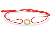 14ct Stone Set Design Gunes Gold Cord Bracelet