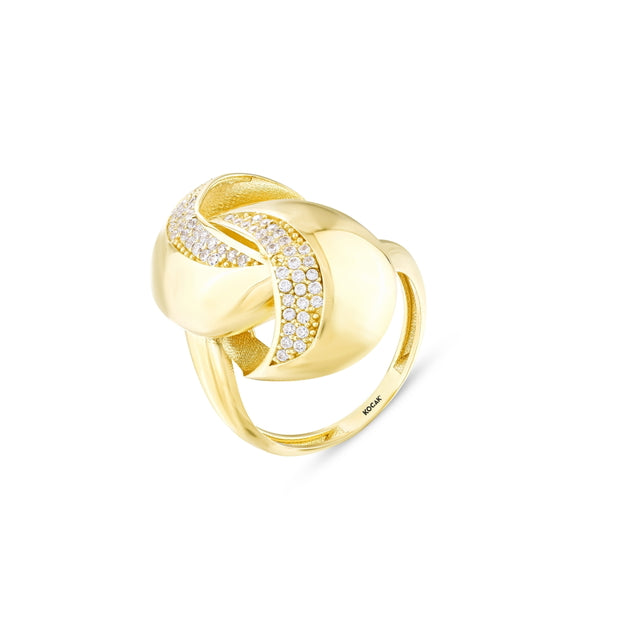 14ct Luna Design Gold Ring