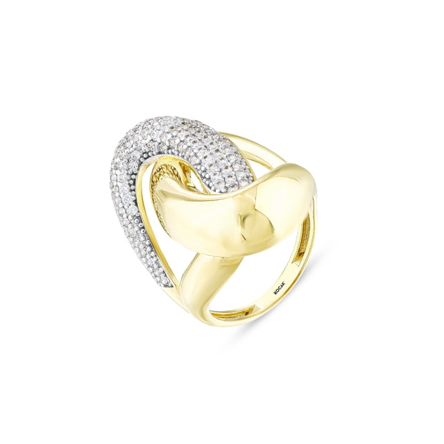 14ct Salus Design Gold Ring