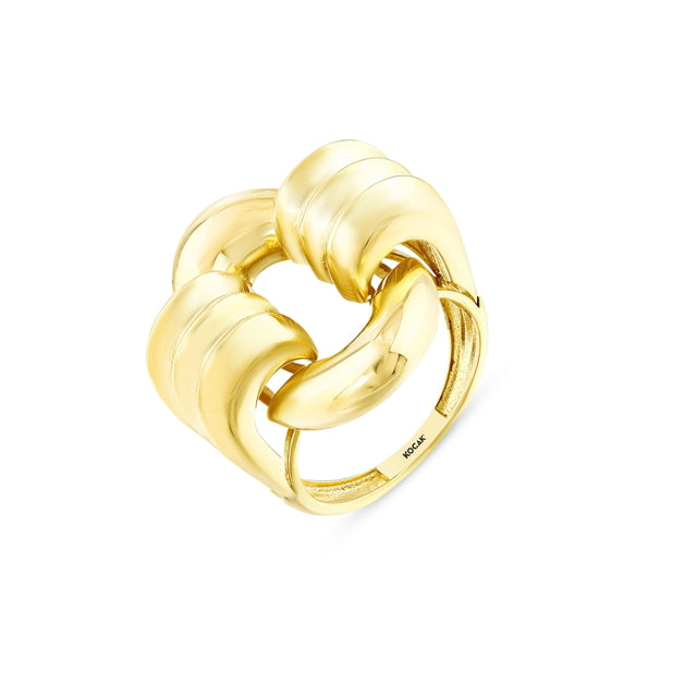 14ct Lapith Design Gold Ring