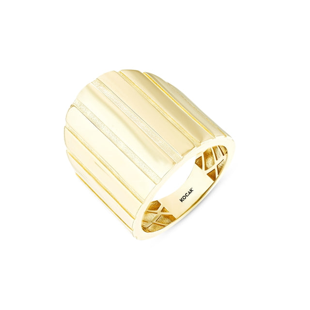 14ct Napoli Design Gold Ring