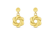 14ct Visterya Design Gold Earrings