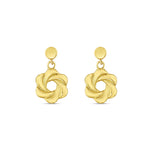 Load image into Gallery viewer, 14ct Visterya Design Gold Earrings