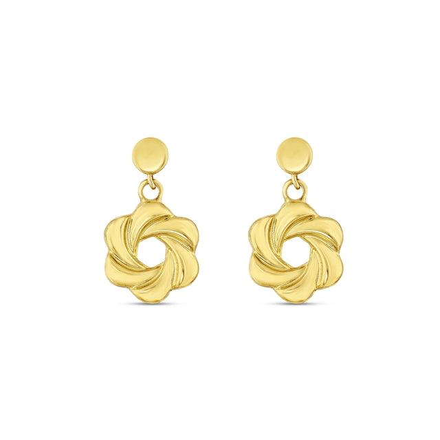 14ct Visterya Design Gold Earrings