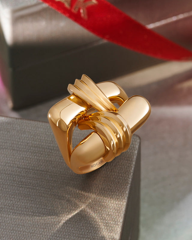 14ct Monete Design Gold Ring