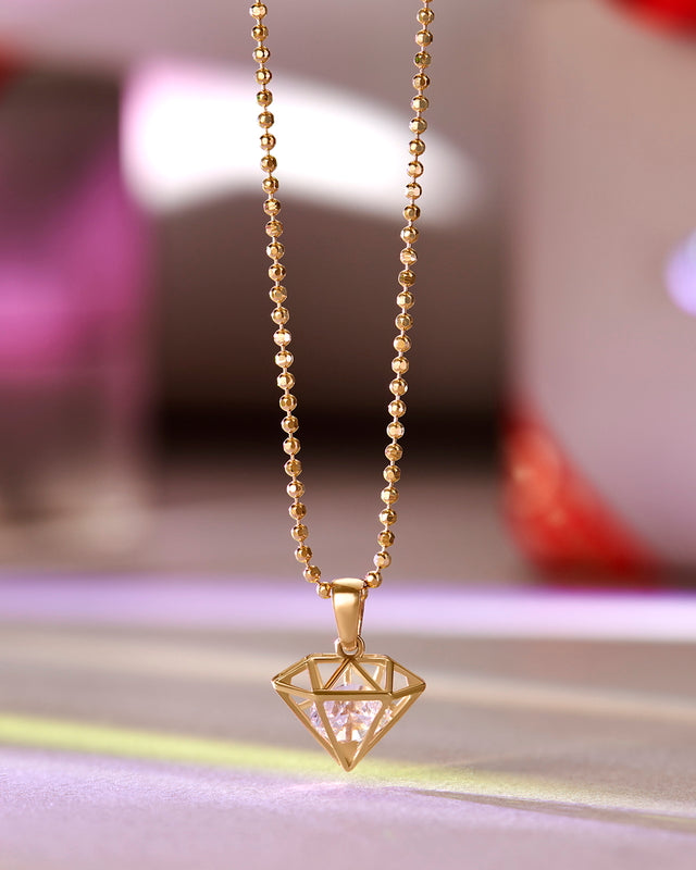14ct Shine Gold Pendant (Chain Not Included)