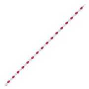 4.47 Karat Ruby Diamond Bracelet