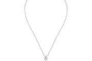 16.02 Karat Emerald Diamond Halo Necklace