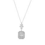Load image into Gallery viewer, 0.56 Karat Baguette Diamond Necklace