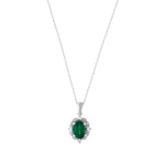 Load image into Gallery viewer, 0.91 Karat Emerald Diamond Necklace