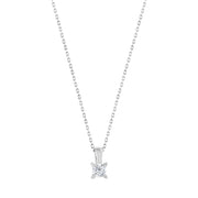 0.21 Karat EF SI Solitaire Diamond Necklace