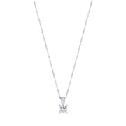 0.50 Karat EF SI Solitaire Diamond Necklace