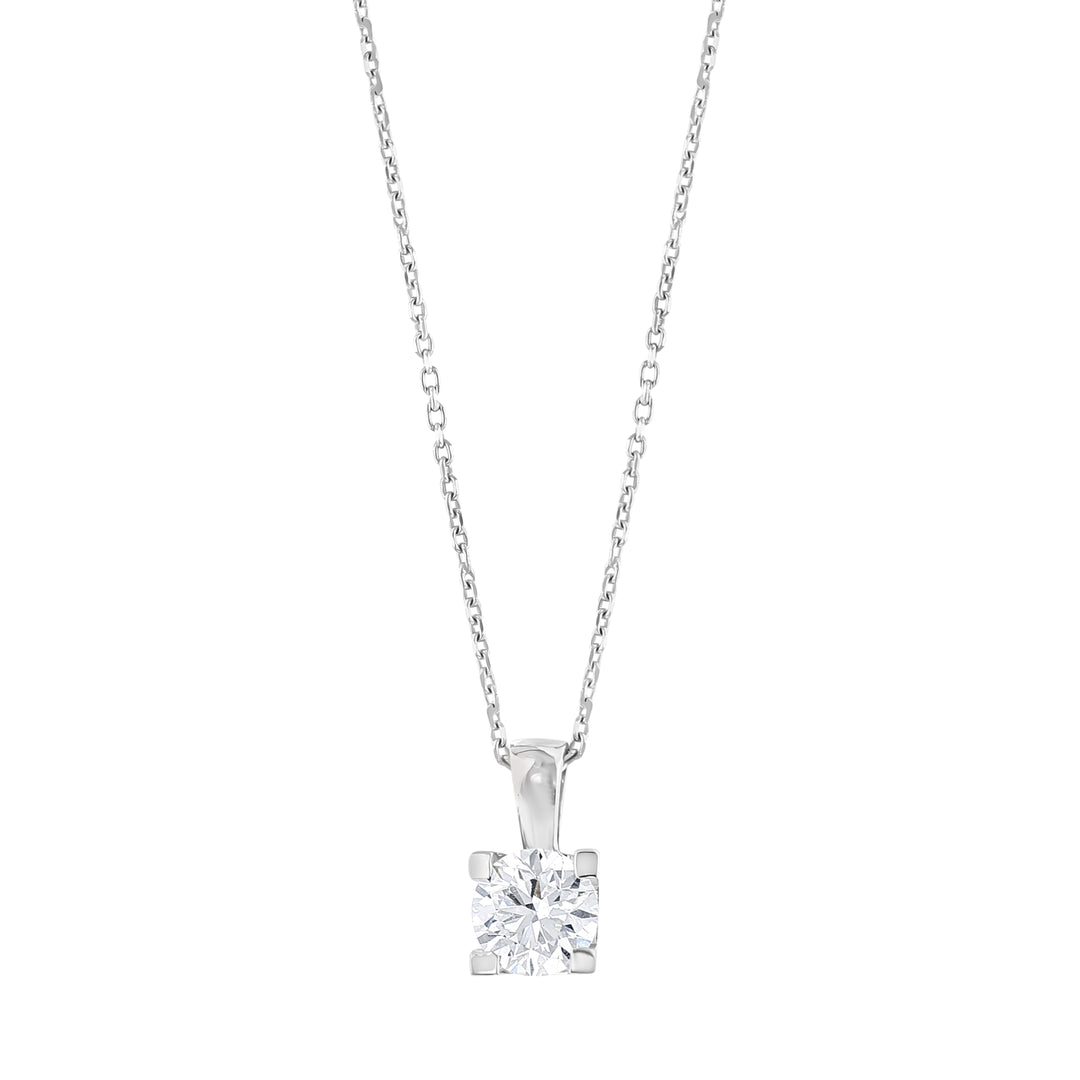 0.56 Karat EF VS Solitaire Diamond Necklace