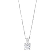 0.56 Karat EF VS Solitaire Diamond Necklace