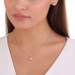 Load image into Gallery viewer, 0.32 Karat GH SI Solitaire Diamond Necklace