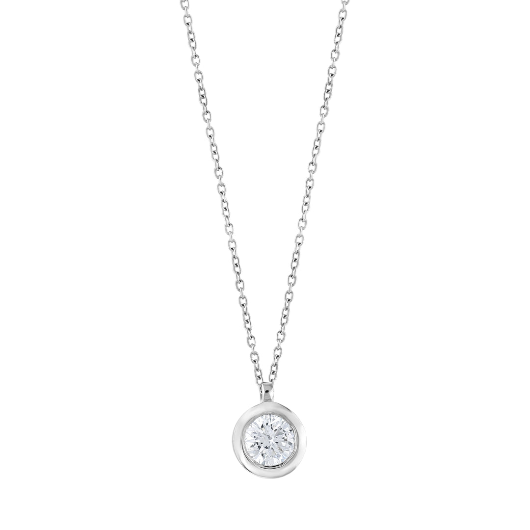 0.52 Karat FG SI Solitaire Diamond Necklace