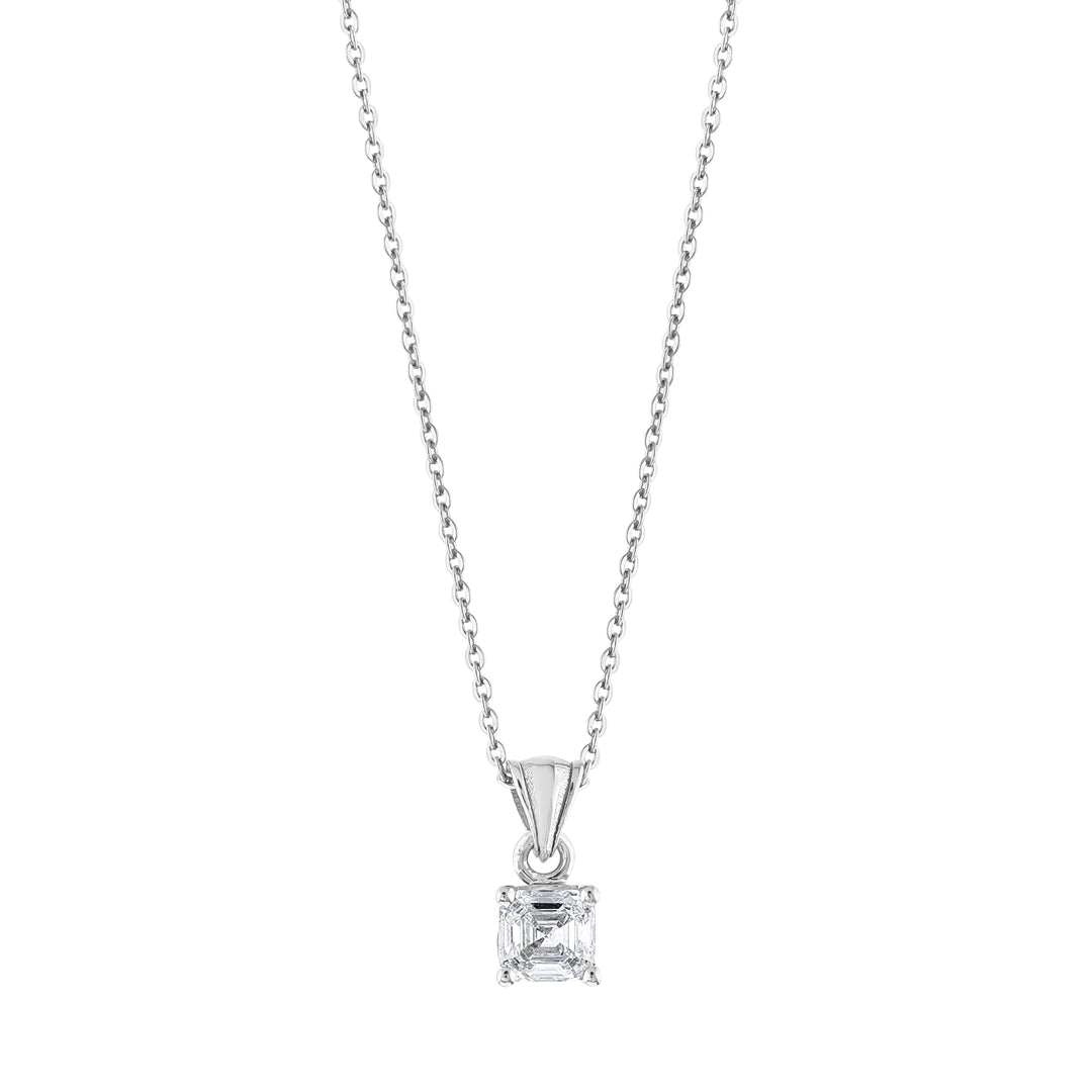 0.24 Karat EF VVS Solitaire Diamond Necklace