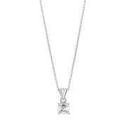 0.24 Karat EF VVS Solitaire Diamond Necklace