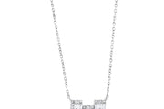 0.35 Karat Baguette Design Diamond Necklace