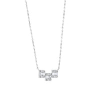 0.35 Karat Baguette Design Diamond Necklace