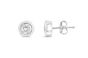 1.01 Karat FG SI Solitaire Diamond Earrings