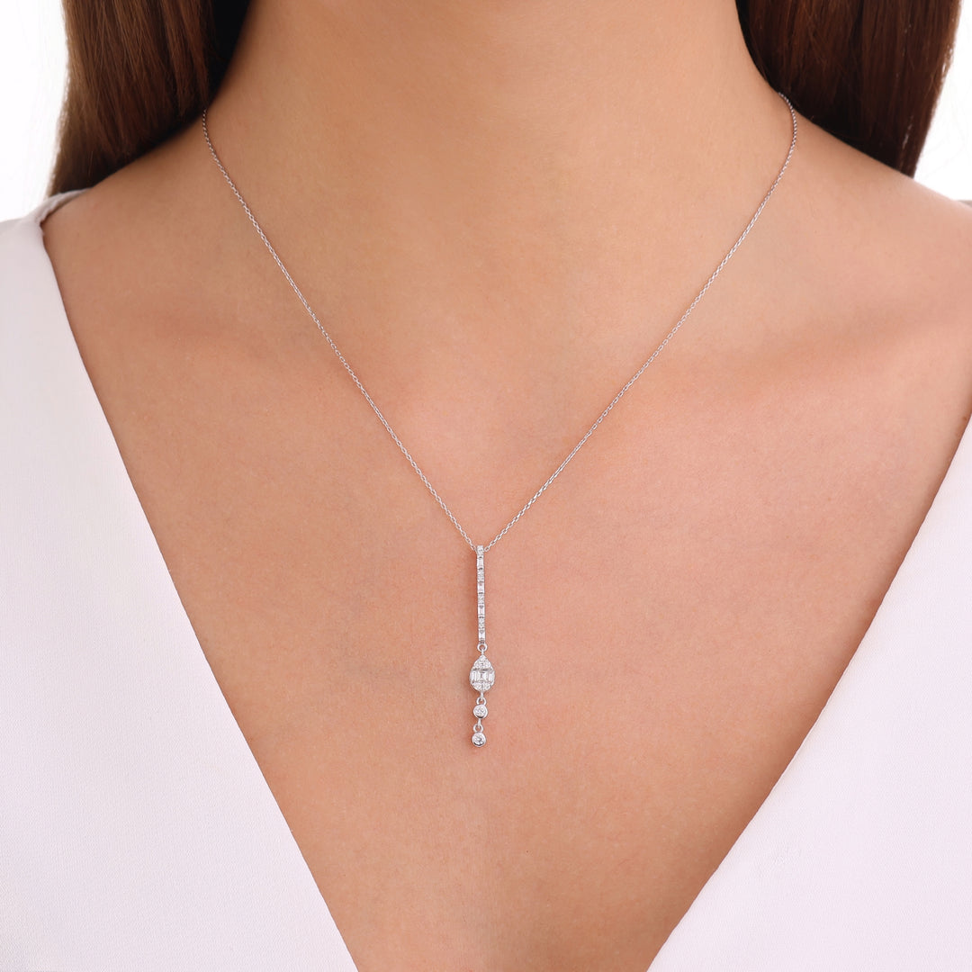 0.30 Karat FG SI Diamond Necklace