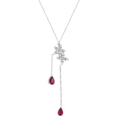 1.17 Karat Ruby Diamond Necklace
