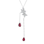 Load image into Gallery viewer, 1.17 Karat Ruby Diamond Necklace