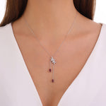 Load image into Gallery viewer, 1.17 Karat Ruby Diamond Necklace