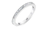 0.51 Karat Half Eternity Diamond Ring