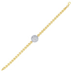 Load image into Gallery viewer, 14ct Stone Set Planeta Design Gold Bracelet