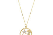 14ct Stone Set Design Summer Gold Necklace