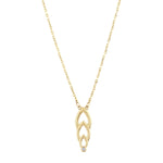 Load image into Gallery viewer, 14ct Stone Set Design Mare Gold Necklace