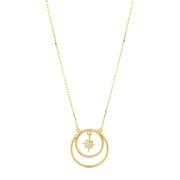 14ct Halka Design Kutup Yildizi Gold Necklace