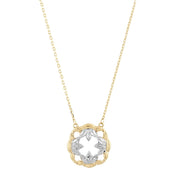 14ct Dortlu Lotus Design Gold Necklace