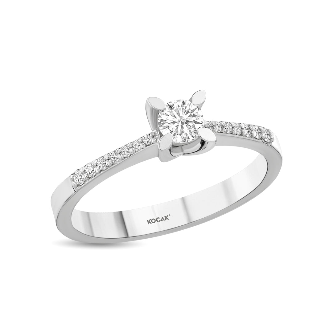 0.33 Karat Solitaire Diamond Ring
