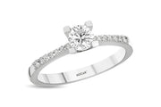 0.63 Karat Solitaire Diamond Ring