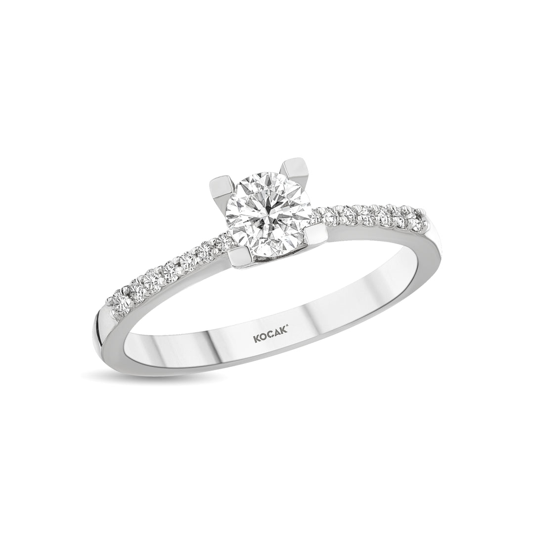 0.63 Karat Solitaire Diamond Ring