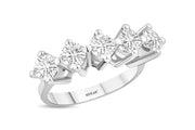 2.02 Karat EF SI Diamond Five Stone Ring
