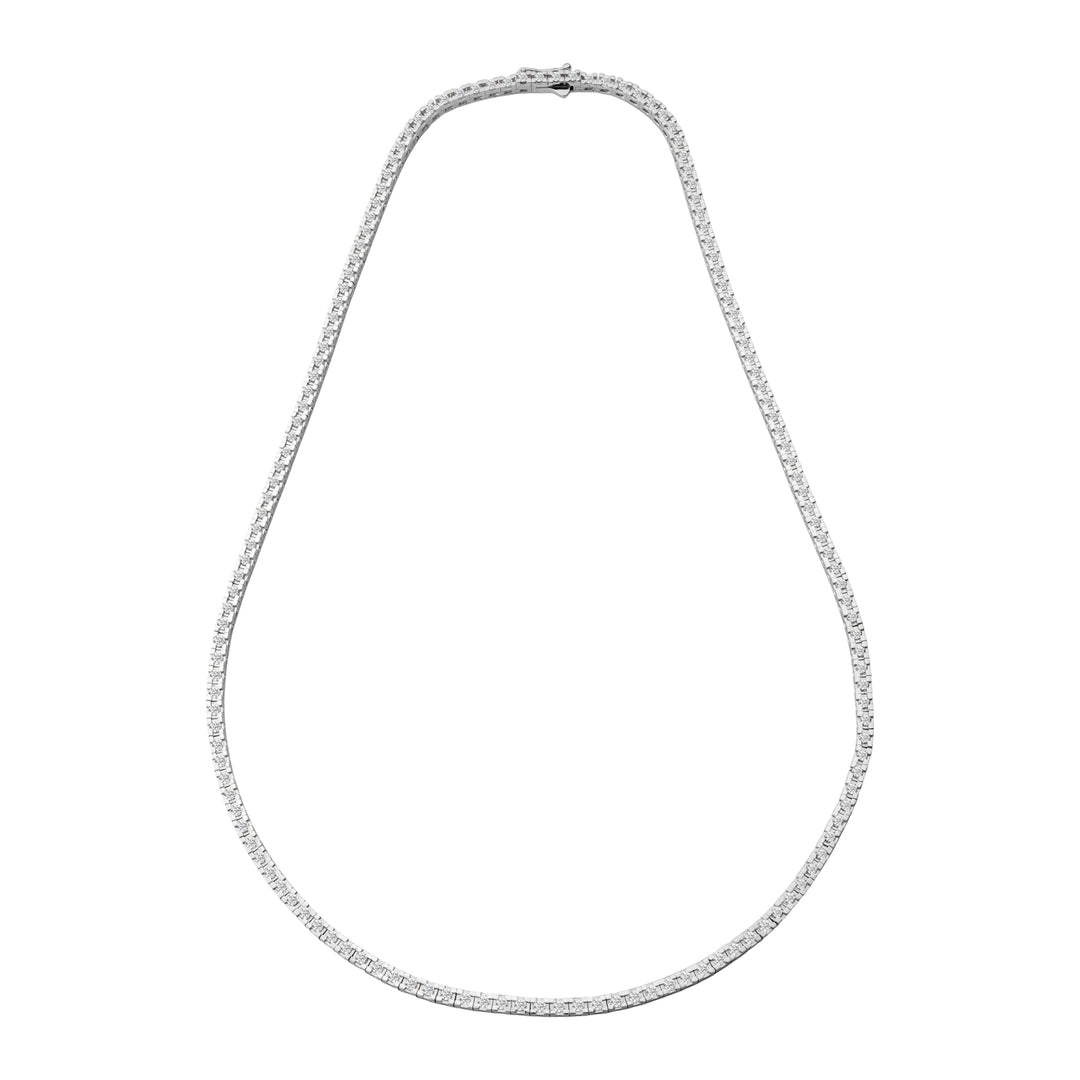 3.77 Karat Tennis Diamond Necklace