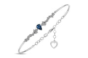 0.71 Karat Sapphire Diamond Bracelet